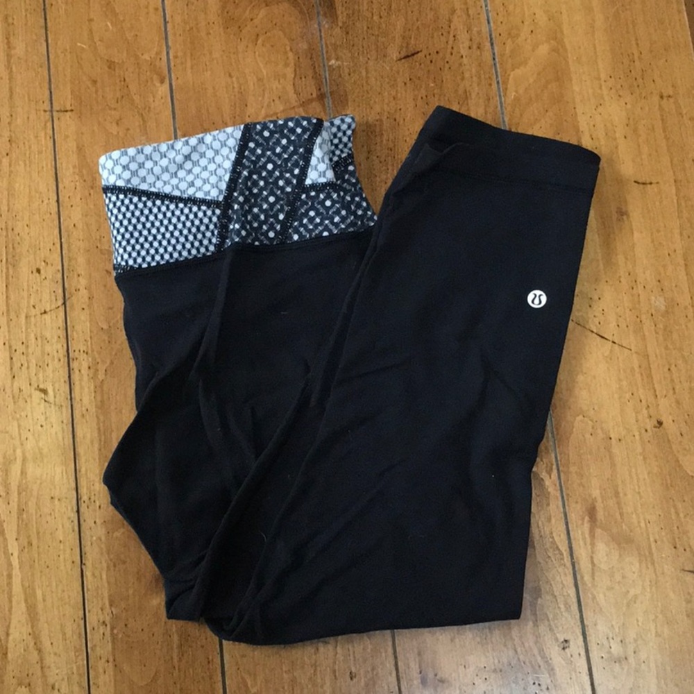 Lululemon cropped wunder under leggings